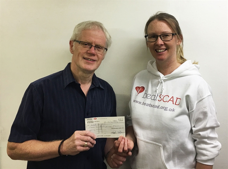 Model show donates £300 to Beat SCAD