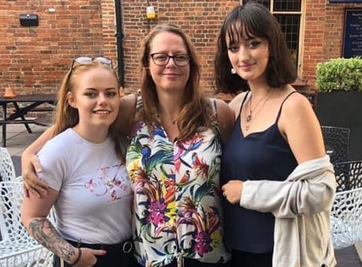 Rebecca and her daughters