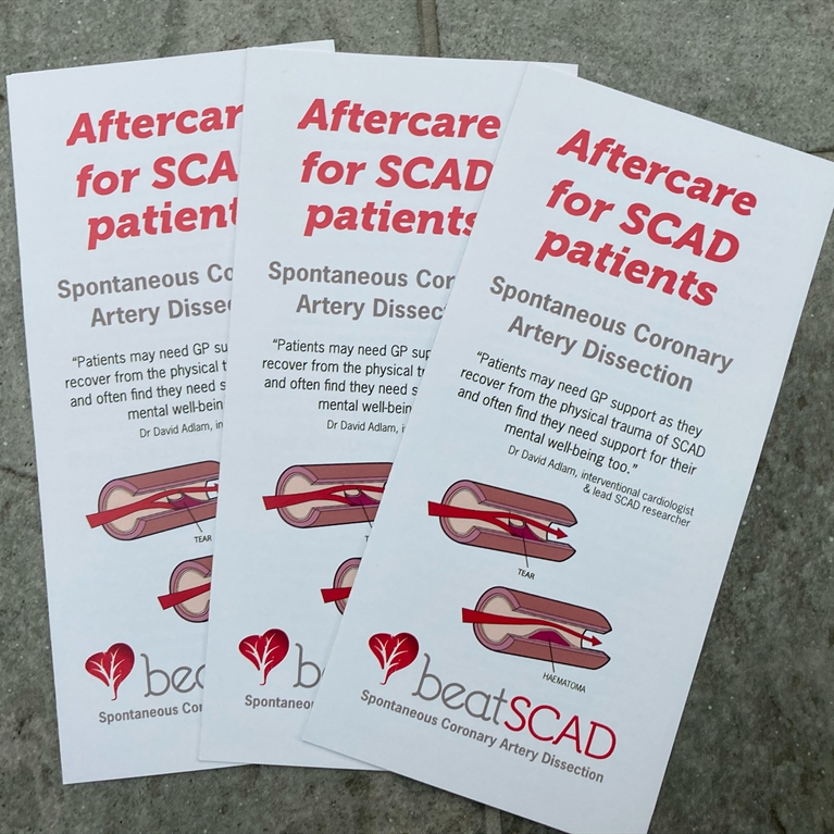 Aftercare for SCAD patients leaflets