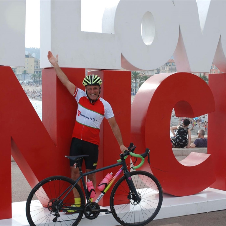 David cycles more than 1100 miles