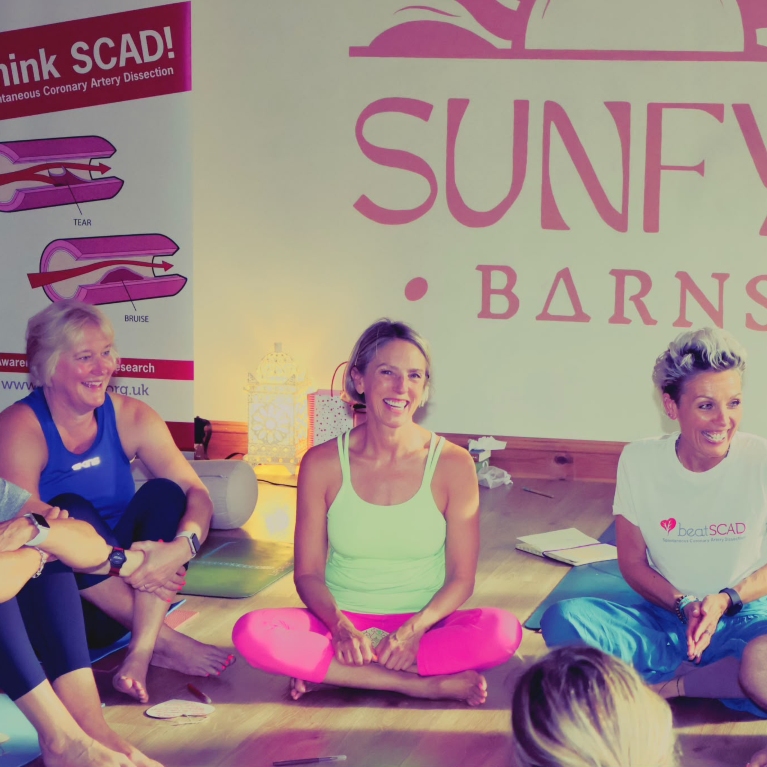 Yoga fundraising event