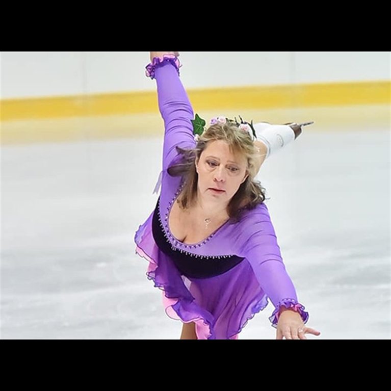 Debbie ice skating
